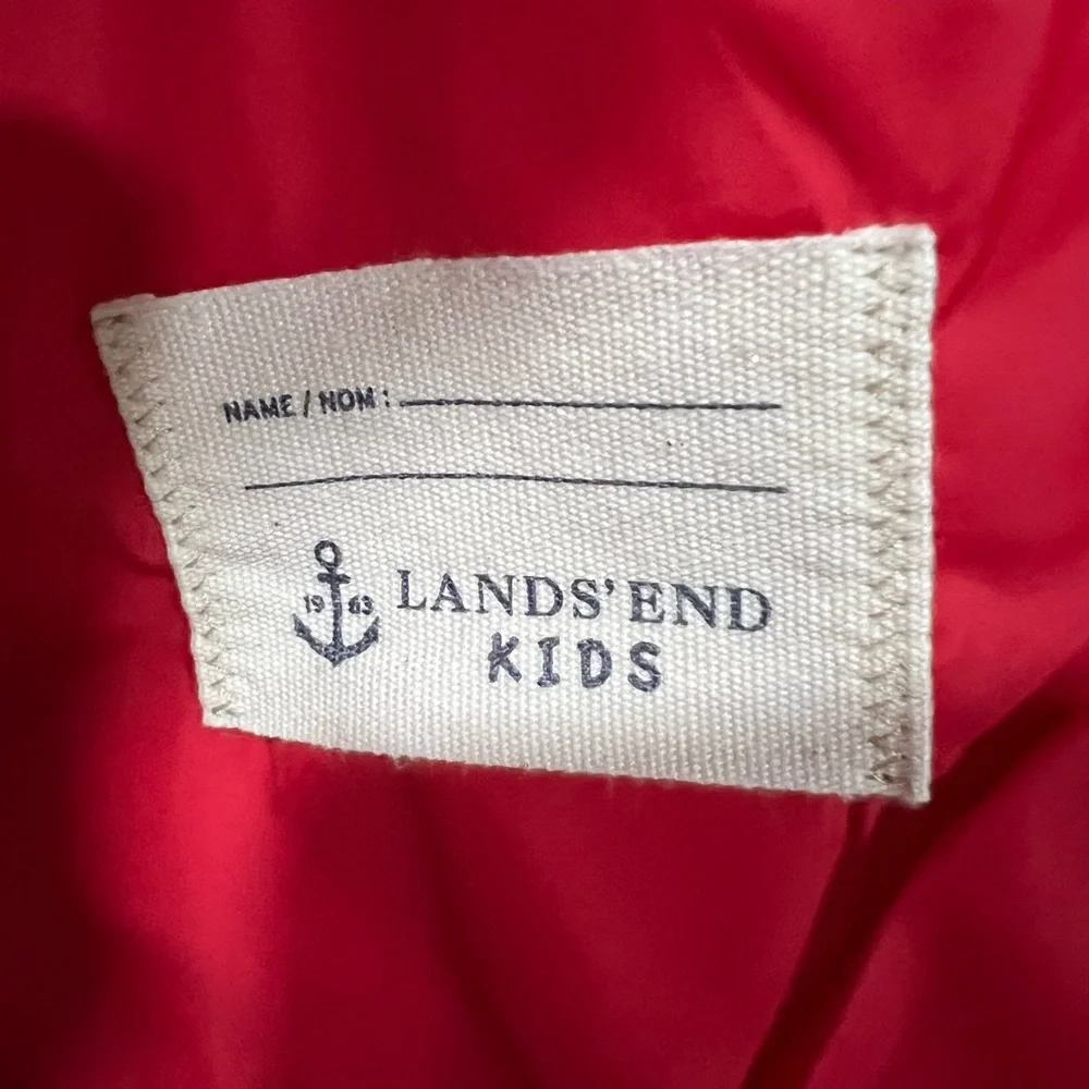 Lands' End Kids Navy Puffer Vest - Picture 5 of 5